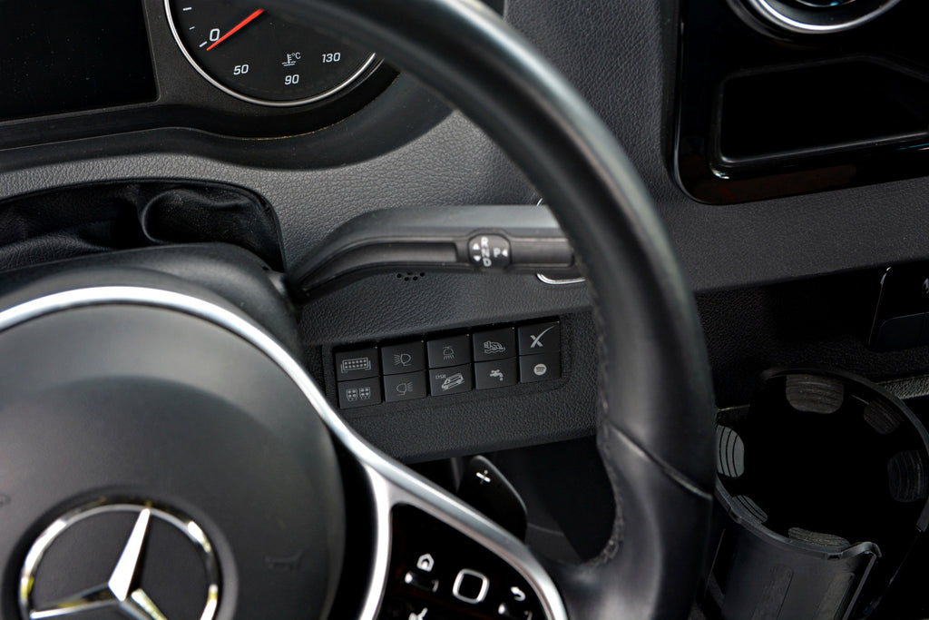 Mercedes-Benz Sprinter 907/VS30 Right side 10-Switch Dash Panel.