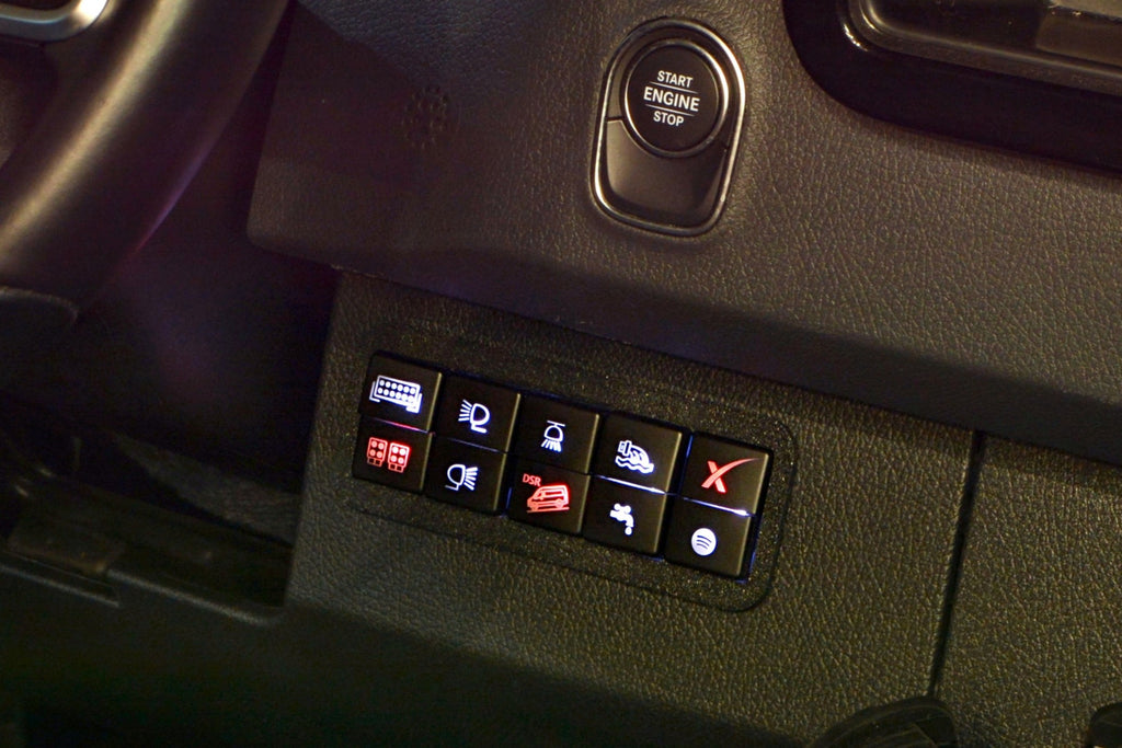 Mercedes-Benz Sprinter 907/VS30 Right side 10-Switch Dash Panel.