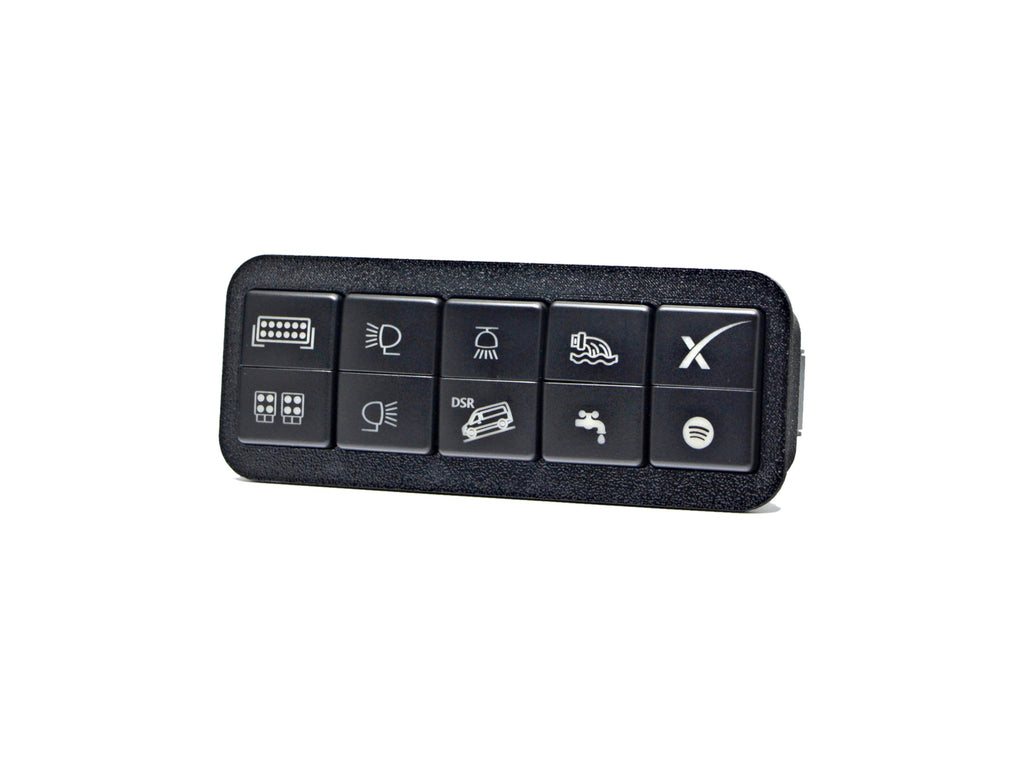 Mercedes-Benz Sprinter 907/VS30 Right side 10-Switch Dash Panel.